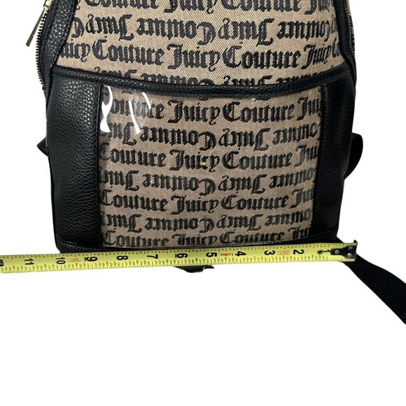 Juicy Couture Vintage Y2K Beige Black Backpack Cross my Heart NWT - Picture 13 of 13